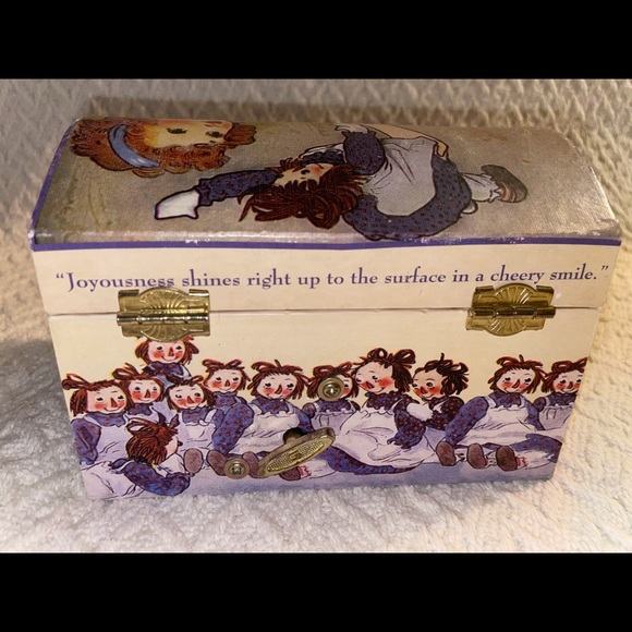 Vintage Raggedy Ann- Jewelry box- Music box- (1969) Simone&Schuster - Picture 4 of 8